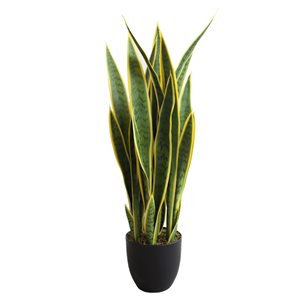 Hudson Home 36.43-in Green Artificial Sansevieria Plant