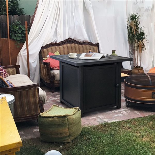 Upland 30in W 50,000 BTU Brown Powder Coating Tabletop Iron Liquid