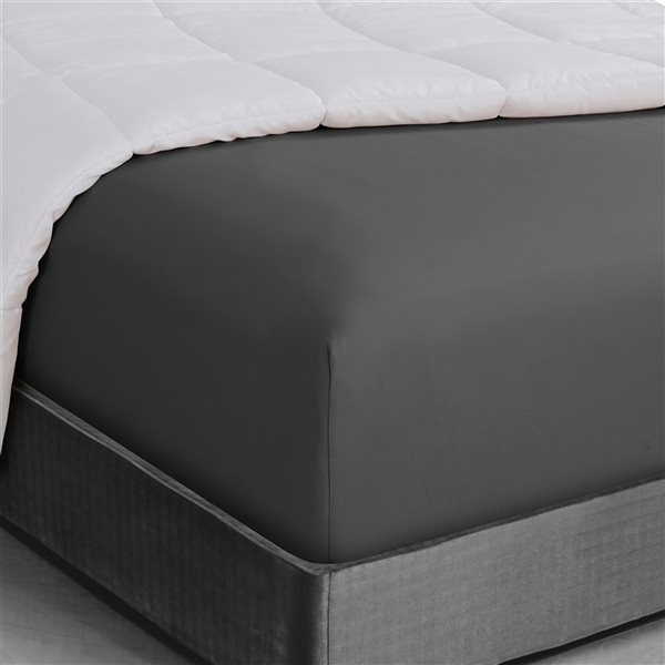 Swift Home Twin Extra Long Grey, Extra Long Twin Bed Box Spring Covers