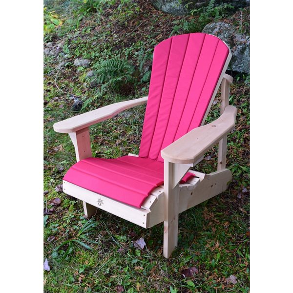 Bear Chair 5 Slat Exterior Chair Cushion, Red