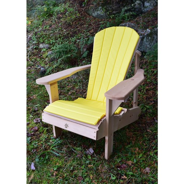 Bear Chair 5 Slat Exterior Chair Cushion, Yellow