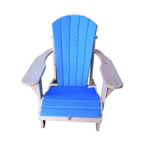 Bear Chair 5 Slat Exterior Chair Cushion, Blue