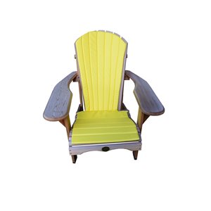 Bear Chair 7 Slat Exterior Chair Cushion, Yellow
