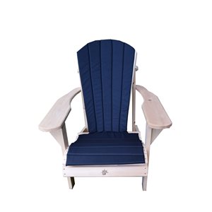 Coussin de chaise extérieure de Bear Chair à 5 lattes, noir