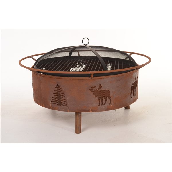 bear chair fire pit