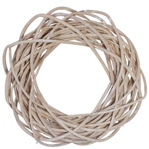 Northlight 12-in White Artificial Weeping Willow Wreath