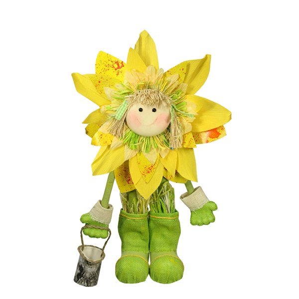 Northlight 17 Black and Yellow Bumblebee Girl Springtime Gnome