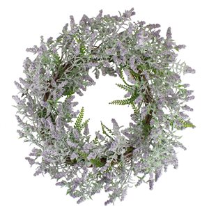 Northlight 22-in Purple Artificial Lavender Wreath