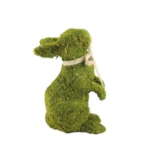 10.5-in Green Moss Easter Bunny Spring Figurine