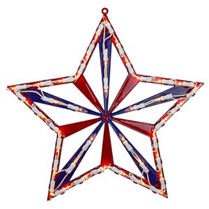 Northlight Indoor/Outdoor Plastic Window Cling Star 4th of July Decor