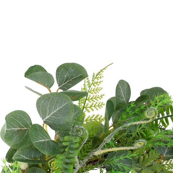 Northlight 21-in Green Artificial Eucalyptus Wreath