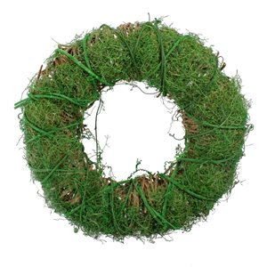 Northlight 12-in Green Artificial Moss and Twig Wreath