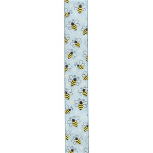 Northlight 2.5-in W x 0.15-in H Blue Bumblebee Ribbon