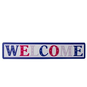 Northlight Metal Indoor WELCOME Sign 4th of July Wall Decor
