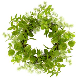Northlight 18-in Green Artificial Jujube Wreath