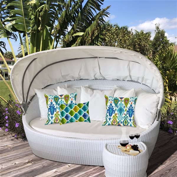 Joita Home Elpaso Nights 18-in x 18-in Square Indoor/Outdoor Zippered Pillow Cover with Insert - Set of 6