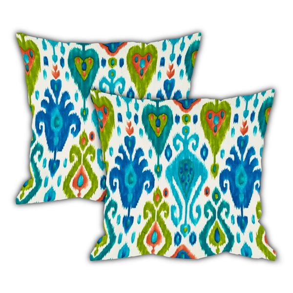 Joita Home Elpaso Nights 18-in x 18-in Square Indoor/Outdoor Zippered Pillow Cover with Insert - Set of 6