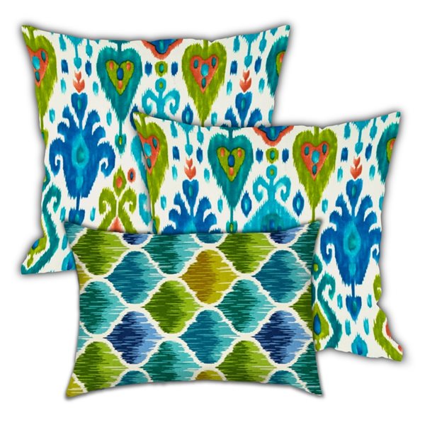 Joita Home Elpaso Nights 18-in x 18-in Square Indoor/Outdoor Zippered Pillow Cover with Insert - Set of 6