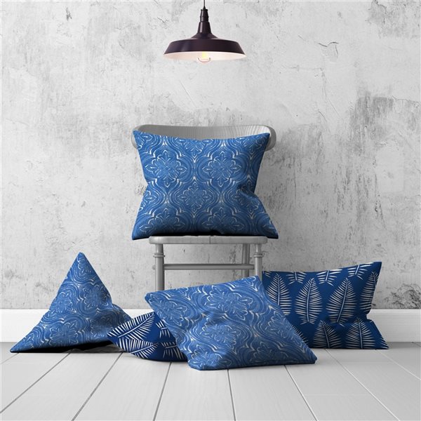 Navy blue outlet lumbar pillow cover