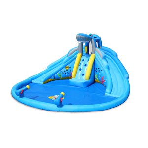 Happy Hop The Shark Pool 181-in Polyester Bounce House