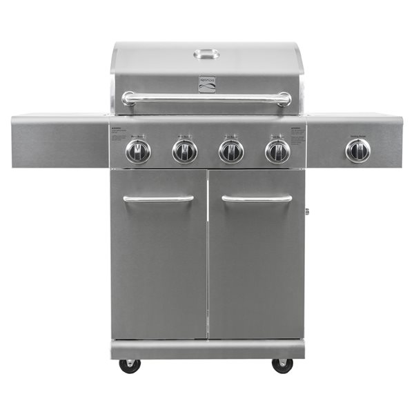 Image of Kenmore | Stainless Steel 4-Burner 52,000 BTU Liquid Propane Gas Grill With 1 Side Burner | Rona