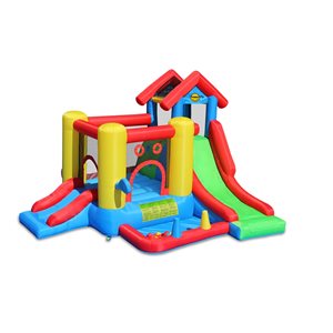 Happy Hop 7 In 1 Play House 118-in Polyester Bounce House