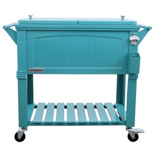 Permasteel Teal 75.7-L Wheeled Insulated Cart Cooler