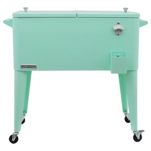 Permasteel Mint Green 75.7-L Wheeled Insulated Cart Cooler