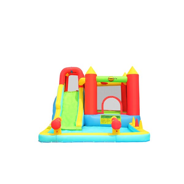 Image of Happy Hop | Jump N Splash Double Blaster 157-In Polyester Bounce House | Rona
