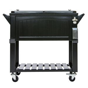 Permasteel Black 75.7-L Wheeled Insulated Cart Cooler