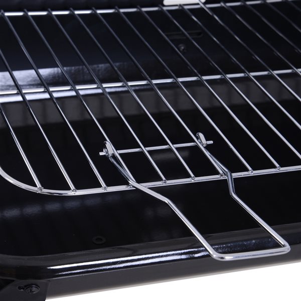 Outsunny 12.25-in Black Charcoal Grill