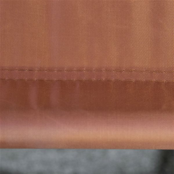 Outsunny Brown Metal Double Seat Swing Chair