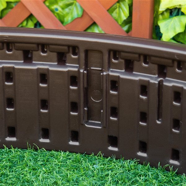 Outsunny 48.5-in x 48.5-in Brown Round Raised Garden Bed