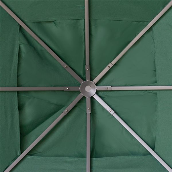 Outsunny 10-ft x 10-ft Green Gazebo Replacement Canopy Top