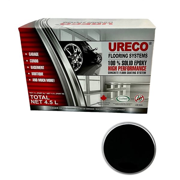 Ureco 2-part Black High-gloss Garage Floor Kit