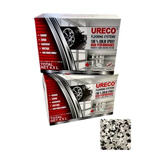Ureco 2-part Domino Flake High-gloss Garage Floor Kit