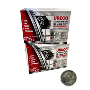 Ureco 2-part Metallic Silver Grey High-gloss Garage Floor Kit