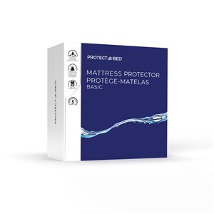 Protect-A-Bed Basic 10-in D Polyester Twin Extra Long Hypoallergenic Mattress Cover