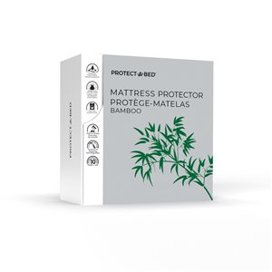 Protect-A-Bed Bamboo 18-in D Queen Hypoallergenic Mattress Cover