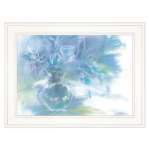 Trendy Decor 4 U Rectangle 19-in x 15-in Rise and Shine Printed Wall Art with White Frame - 1-Piece