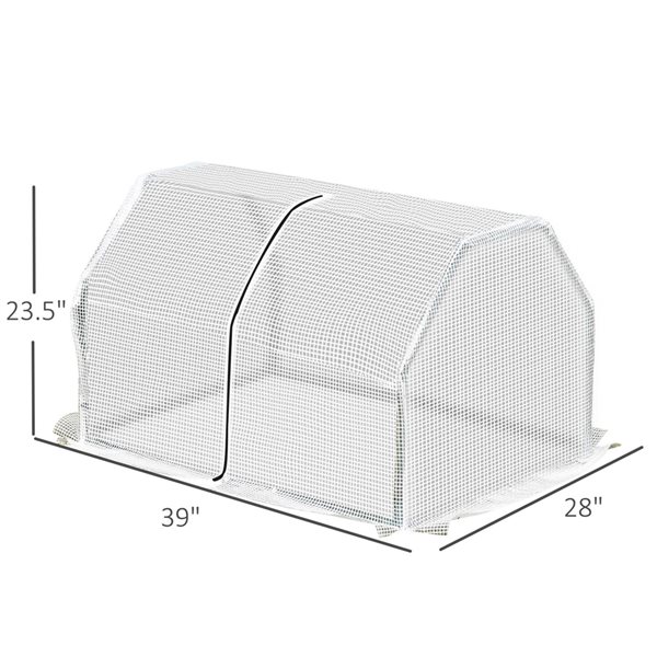 Outsunny 3.25-ft L x 2.33-ft W x 1.96-ft H Mini Greenhouse