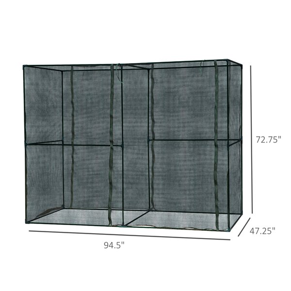 Outsunny 7.88-ft L x 3.94-ft W x 6.06-ft H Greenhouse