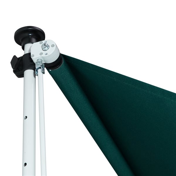 Outsunny 6.6-ft x 5-ft x 9.2-ft Green Window/Door Manual Retraction Awning