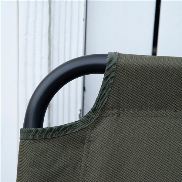 Outsunny Green Double Camping Chair