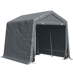 Outsunny 7.9-ft W x 9.2-ft L Storage Tent with Zippered Doors