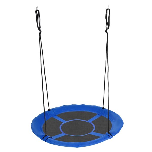 Outsunny Blue Metal Kids Swing