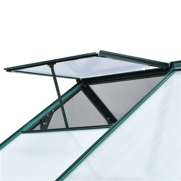 Outsunny 6.23-ft L x 4.33-ft W x 6.60-ft H Greenhouse