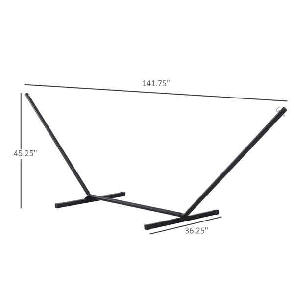 Outsunny 11-ft 6-in Metal Hammock Stand