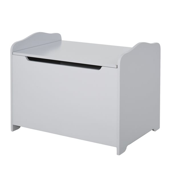 Qaba Grey Rectangular Toy Box