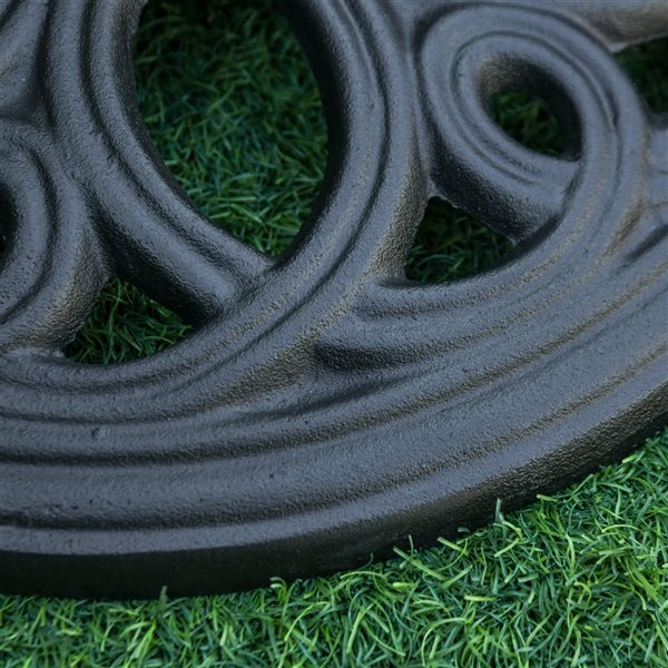 Outsunny Black Cast Iron Round Patio Umbrella Base